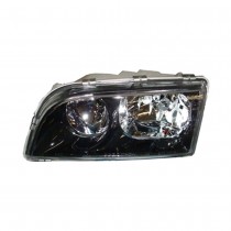 Koplamp unit, links, dubbele reflector, zwarte behuizing, Volvo S40, V40, ond.nr. 30899678