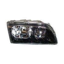 Koplamp unit, rechts, dubbele reflector, zwarte behuizing, Volvo S40, V40, ond.nr. 30899679