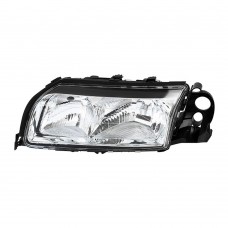 Koplamp, links, zwarte behuizing, Volvo S80, ond.nr. 8662867, 8693557